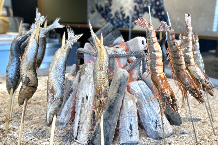ガス 焼鳥台 牡蠣小屋 魚介 海鮮 網磯焼 牛串 とうもろこし あぶり 炉端干物 img4.jpg