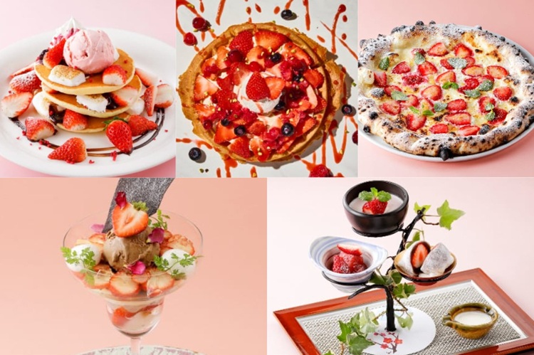 名古屋駅のカフェ＆レストランが苺スイーツで競演「いちごフェア